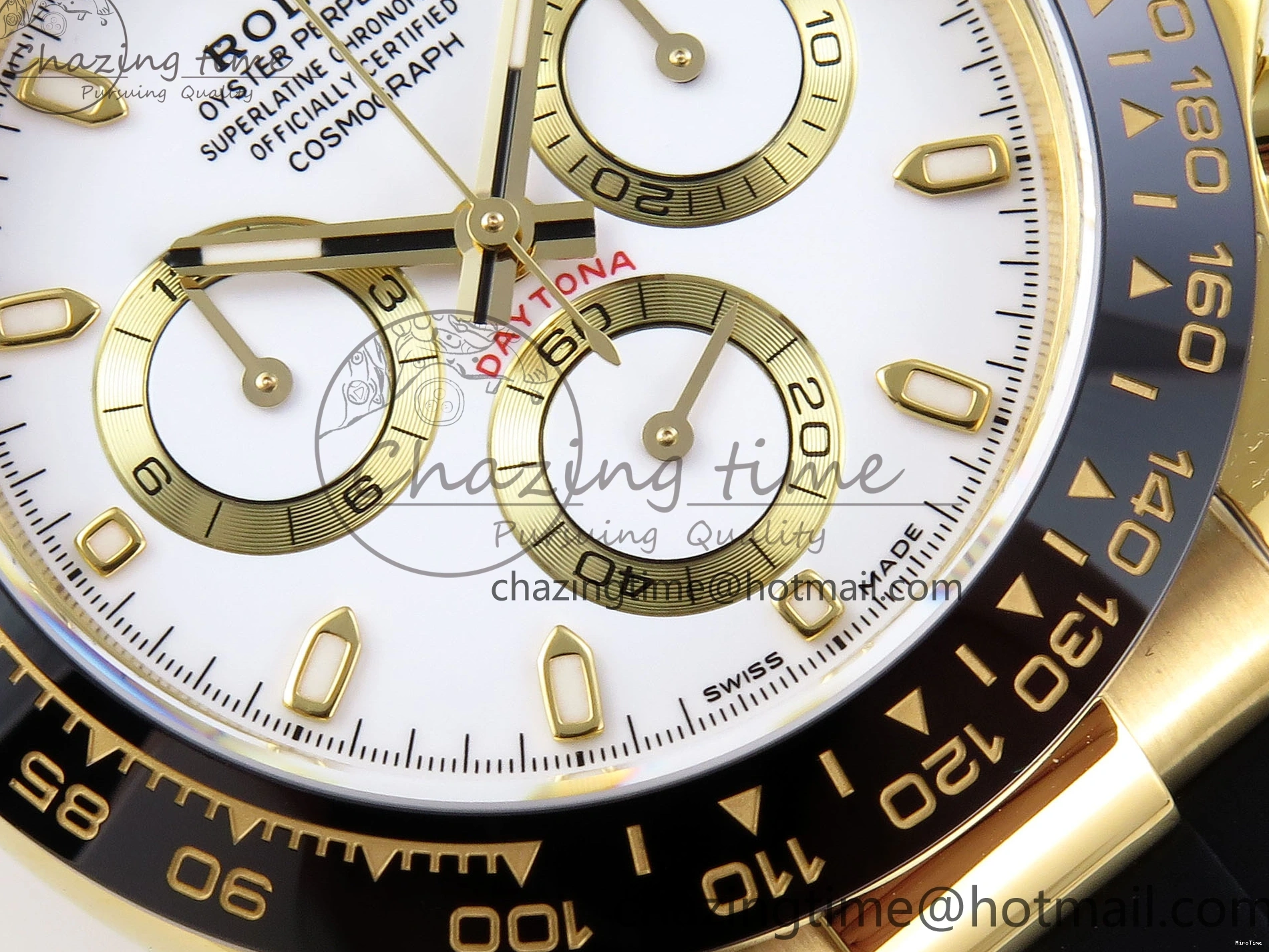 MiroTime 0117 Minimalist DAYTONA 116518 APSF 1:1 BEST EDITION WHITE DIAL ON OYSTERFLEX RUBBER STRAP SH 1781